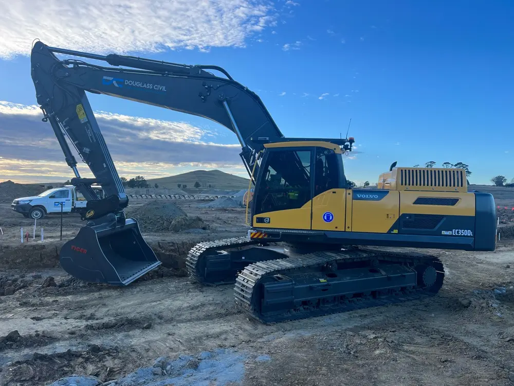 Excavator ready to go on site